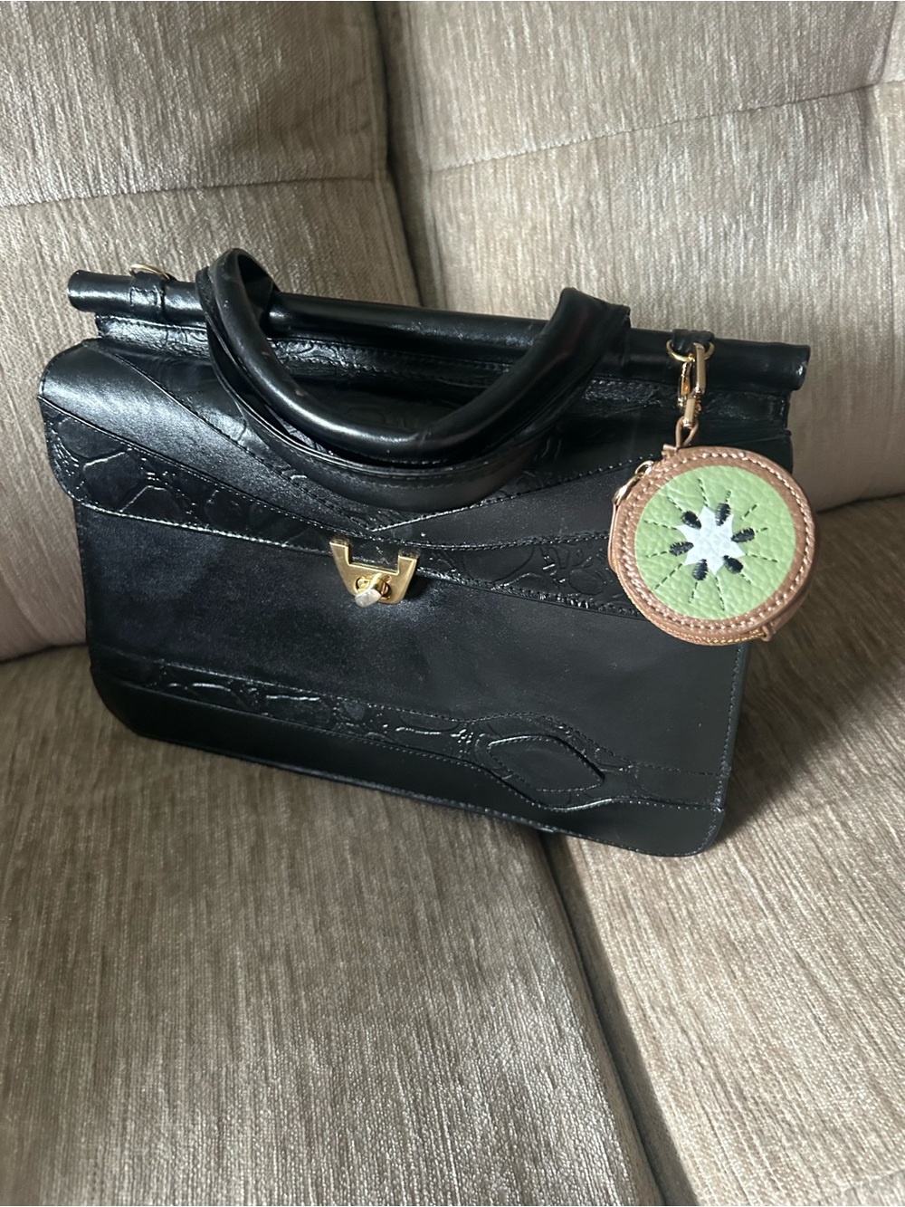 KIWI Bag Charm Coin Purse Keychain